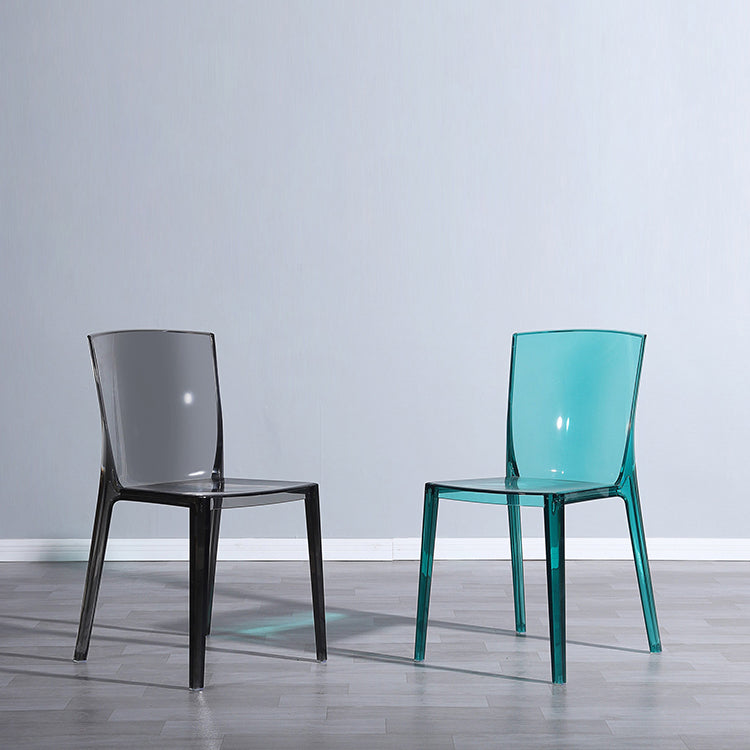 Modern Style Side Chair Plastic Side Dining Chair for Home Use Clearhalo 'Dining Chairs' 'Dining Tables & Seating' 'dining_chair' 'furn' 'furn_dining_chair' 'Furniture' 'Kitchen & Dining Furniture' 7295603