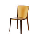 Modern Style Side Chair Plastic Side Dining Chair for Home Use Brown 1 Piece Clearhalo 'Dining Chairs' 'Dining Tables & Seating' 'dining_chair' 'furn' 'furn_dining_chair' 'Furniture' 'Kitchen & Dining Furniture' 7295605