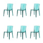 Modern Style Side Chair Plastic Side Dining Chair for Home Use Green 6 Piece Set Clearhalo 'Dining Chairs' 'Dining Tables & Seating' 'dining_chair' 'furn' 'furn_dining_chair' 'Furniture' 'Kitchen & Dining Furniture' 7295619