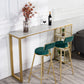 Table de bar rectangulaire de style moderne, table stockable pour le salon