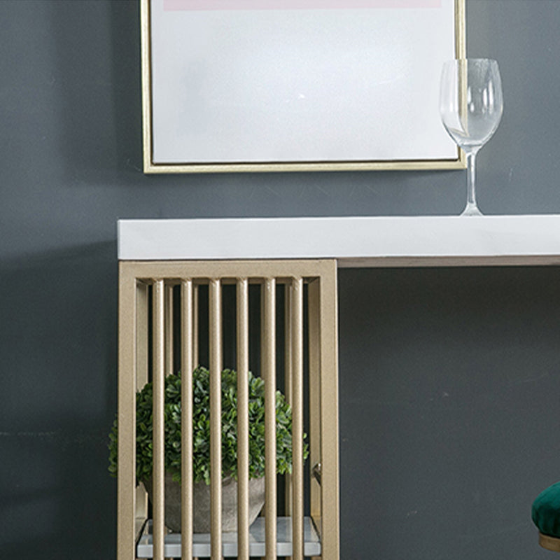 Table de bar rectangulaire de style moderne, table stockable pour le salon