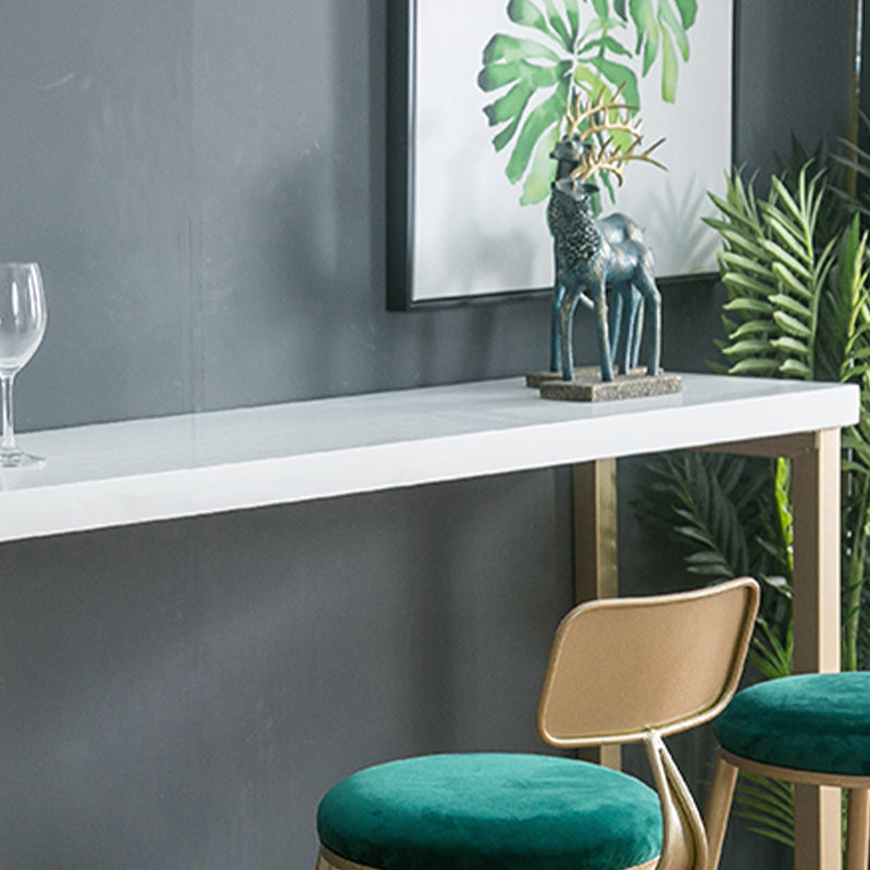 Table de bar rectangulaire de style moderne, table stockable pour le salon