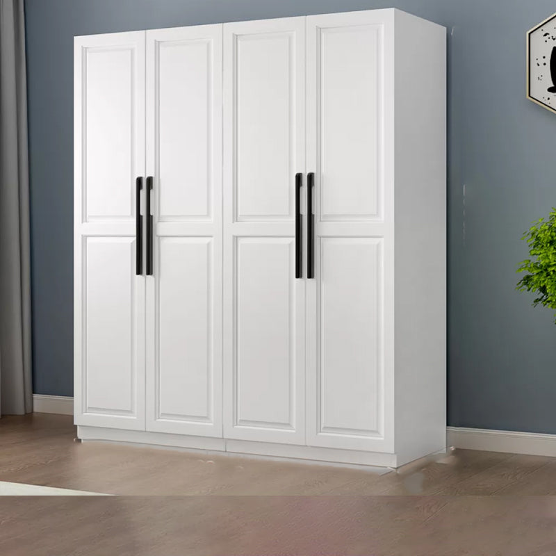 Freestanding Wood Frame Wardrobe Modern Hinged Soft Close Doors Wardrobe and Drawers Armoire Clearhalo 'Armoires & Wardrobes' 'armoires_wardrobes' 'Bedroom Furniture' 'furn' 'furn_armoires_wardrobes' 'Furniture' 7295674