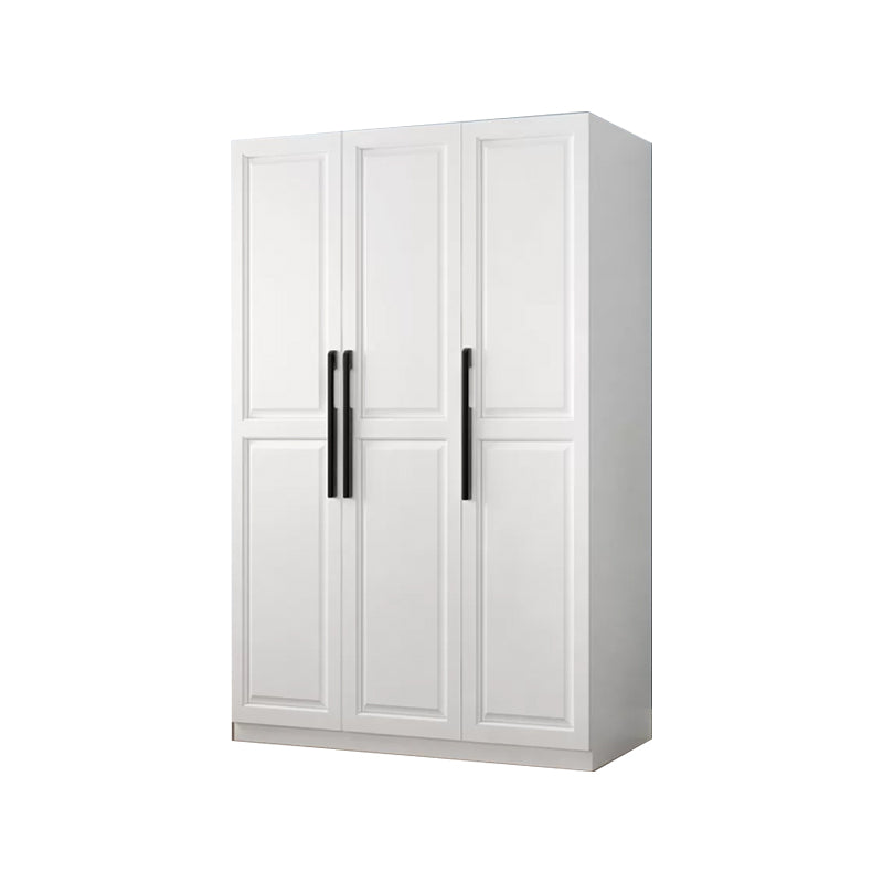 Freestanding Wood Frame Wardrobe Modern Hinged Soft Close Doors Wardrobe and Drawers Clearhalo 'Armoires & Wardrobes' 'armoires_wardrobes' 'Bedroom Furniture' 'furn' 'furn_armoires_wardrobes' 'Furniture' 7295682