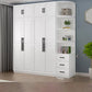 Freestanding Wood Frame Wardrobe Modern Hinged Soft Close Doors Wardrobe and Drawers Armoire & Side Cabinet & Top Cabinet Clearhalo 'Armoires & Wardrobes' 'armoires_wardrobes' 'Bedroom Furniture' 'furn' 'furn_armoires_wardrobes' 'Furniture' 7295695