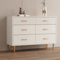 Contemporary Bar Pulls Accent Chest Straight Legs White Accent Chest with Drawer Clearhalo 'Cabinets & Chests' 'cabinets_chests' 'furn' 'furn_cabinets_chests' 'Furniture' 'Living Room Furniture' 7295784