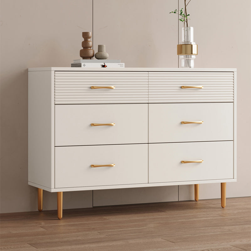 Contemporary Bar Pulls Accent Chest Straight Legs White Accent Chest with Drawer Clearhalo 'Cabinets & Chests' 'cabinets_chests' 'furn' 'furn_cabinets_chests' 'Furniture' 'Living Room Furniture' 7295784