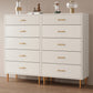 Contemporary Bar Pulls Accent Chest Straight Legs White Accent Chest with Drawer Clearhalo 'Cabinets & Chests' 'cabinets_chests' 'furn' 'furn_cabinets_chests' 'Furniture' 'Living Room Furniture' 7295785