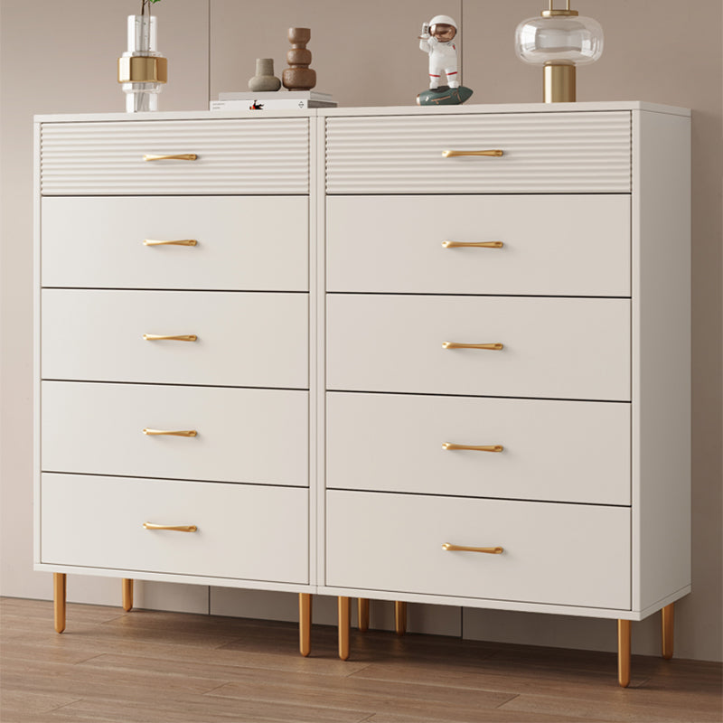 Contemporary Bar Pulls Accent Chest Straight Legs White Accent Chest with Drawer Clearhalo 'Cabinets & Chests' 'cabinets_chests' 'furn' 'furn_cabinets_chests' 'Furniture' 'Living Room Furniture' 7295785