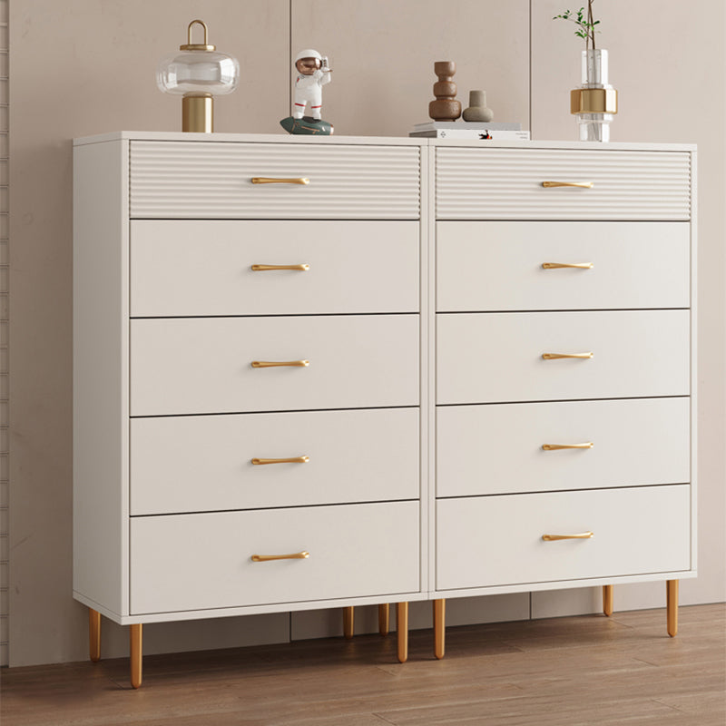 Contemporary Bar Pulls Accent Chest Straight Legs White Accent Chest with Drawer Clearhalo 'Cabinets & Chests' 'cabinets_chests' 'furn' 'furn_cabinets_chests' 'Furniture' 'Living Room Furniture' 7295786