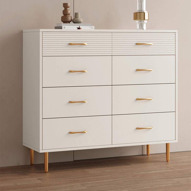 Contemporary Bar Pulls Accent Chest Straight Legs White Accent Chest with Drawer Clearhalo 'Cabinets & Chests' 'cabinets_chests' 'furn' 'furn_cabinets_chests' 'Furniture' 'Living Room Furniture' 7295788