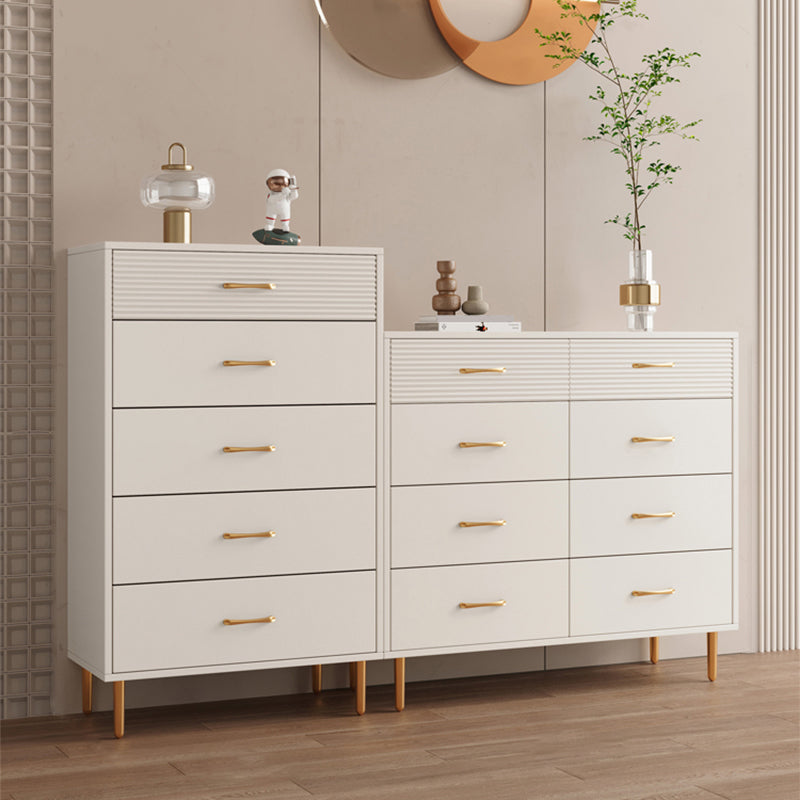 Contemporary Bar Pulls Accent Chest Straight Legs White Accent Chest with Drawer Clearhalo 'Cabinets & Chests' 'cabinets_chests' 'furn' 'furn_cabinets_chests' 'Furniture' 'Living Room Furniture' 7295790