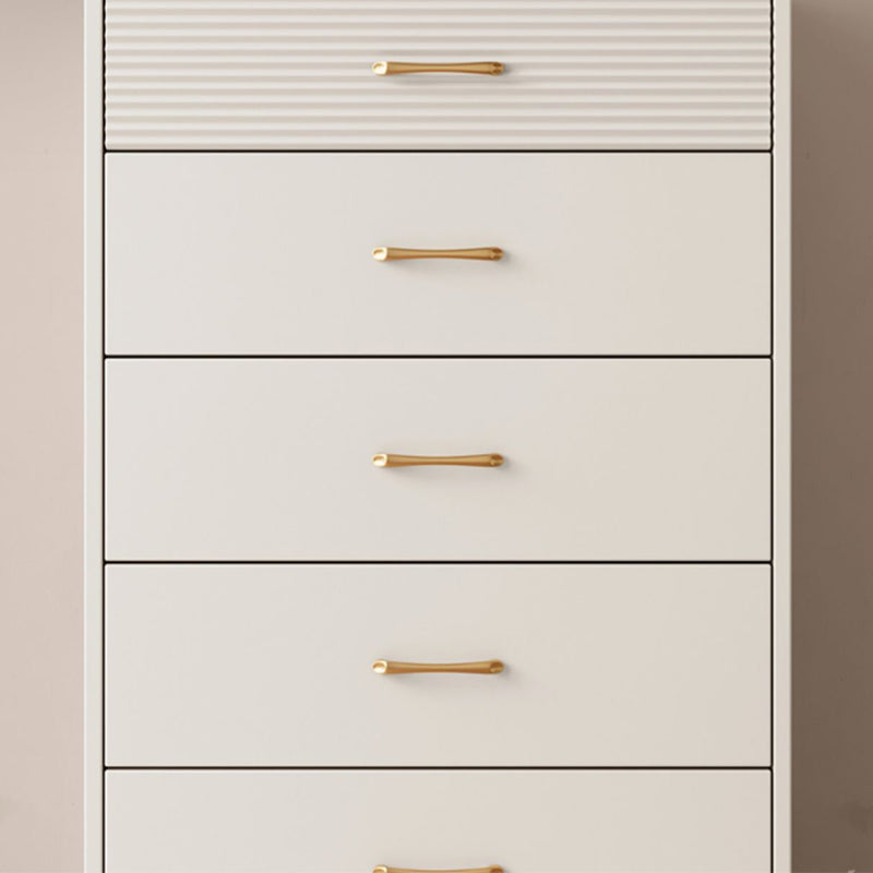 Contemporary Bar Pulls Accent Chest Straight Legs White Accent Chest with Drawer Clearhalo 'Cabinets & Chests' 'cabinets_chests' 'furn' 'furn_cabinets_chests' 'Furniture' 'Living Room Furniture' 7295793