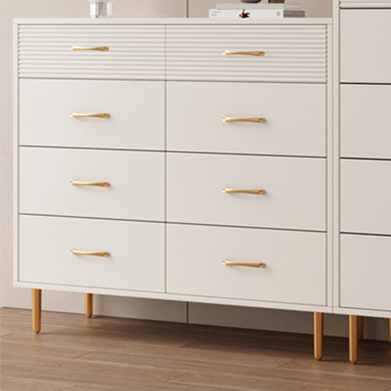 Contemporary Bar Pulls Accent Chest Straight Legs White Accent Chest with Drawer Clearhalo 'Cabinets & Chests' 'cabinets_chests' 'furn' 'furn_cabinets_chests' 'Furniture' 'Living Room Furniture' 7295794