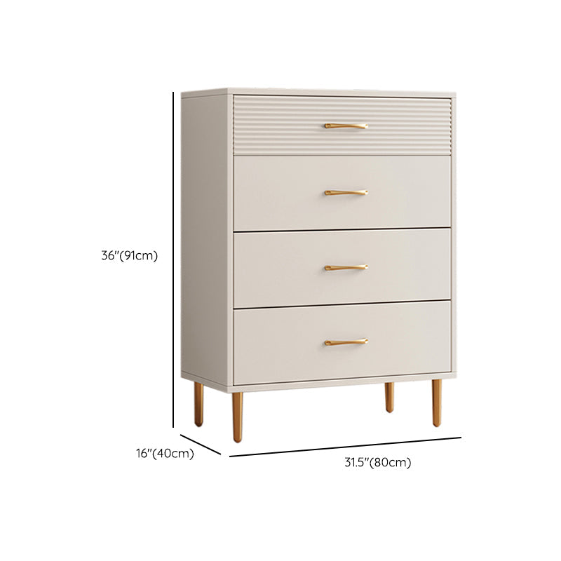Contemporary Bar Pulls Accent Chest Straight Legs White Accent Chest with Drawer Clearhalo 'Cabinets & Chests' 'cabinets_chests' 'furn' 'furn_cabinets_chests' 'Furniture' 'Living Room Furniture' 7295797