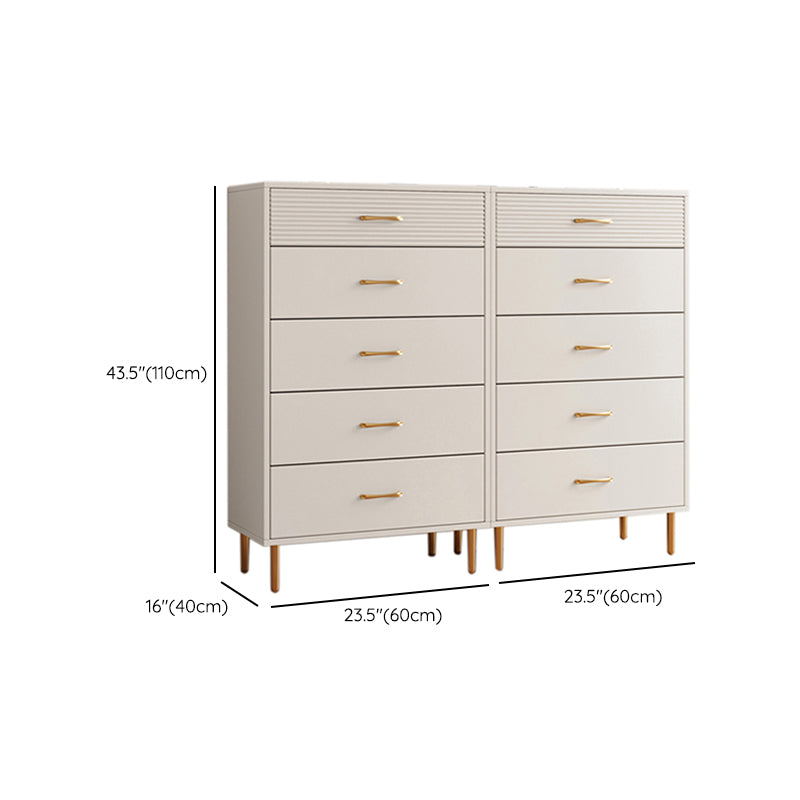Contemporary Bar Pulls Accent Chest Straight Legs White Accent Chest with Drawer Clearhalo 'Cabinets & Chests' 'cabinets_chests' 'furn' 'furn_cabinets_chests' 'Furniture' 'Living Room Furniture' 7295802