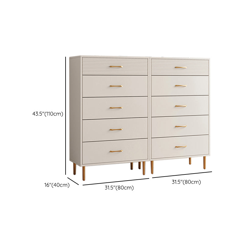 Contemporary Bar Pulls Accent Chest Straight Legs White Accent Chest with Drawer Clearhalo 'Cabinets & Chests' 'cabinets_chests' 'furn' 'furn_cabinets_chests' 'Furniture' 'Living Room Furniture' 7295803