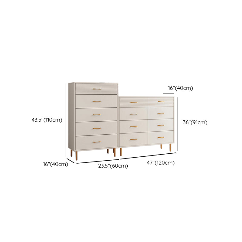 Contemporary Bar Pulls Accent Chest Straight Legs White Accent Chest with Drawer Clearhalo 'Cabinets & Chests' 'cabinets_chests' 'furn' 'furn_cabinets_chests' 'Furniture' 'Living Room Furniture' 7295807