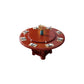 Round Solid Wood Dining Table Modern Turntable Furniture with Pedestal Base Red Brown 47.2"L x 47.2"W x 29.5"H Without Chairs Clearhalo 'Dining Tables & Seating' 'Dining Tables' 'dining_table' 'furn' 'furn_dining_table' 'Furniture' 'furniture_dining_table' 'Kitchen & Dining Furniture' 'kitchen' 'kitchen_dining_table' 7295898