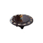 Round Solid Wood Dining Table Modern Turntable Furniture with Pedestal Base Black 47.2"L x 47.2"W x 29.5"H Without Chairs Clearhalo 'Dining Tables & Seating' 'Dining Tables' 'dining_table' 'furn' 'furn_dining_table' 'Furniture' 'furniture_dining_table' 'Kitchen & Dining Furniture' 'kitchen' 'kitchen_dining_table' 7295905