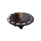 Round Solid Wood Dining Table Modern Turntable Furniture with Pedestal Base Black 55.1"L x 55.1"W x 29.5"H Without Chairs Clearhalo 'Dining Tables & Seating' 'Dining Tables' 'dining_table' 'furn' 'furn_dining_table' 'Furniture' 'furniture_dining_table' 'Kitchen & Dining Furniture' 'kitchen' 'kitchen_dining_table' 7295907