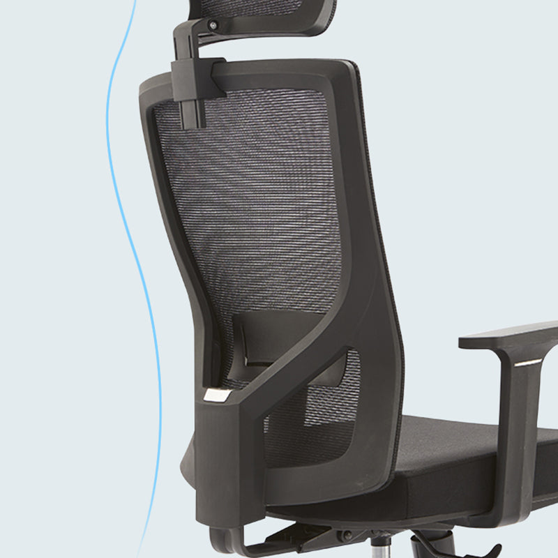 モダンオフィスチェア調整可能なシートの高さ固定腕チェア付き車輪付き