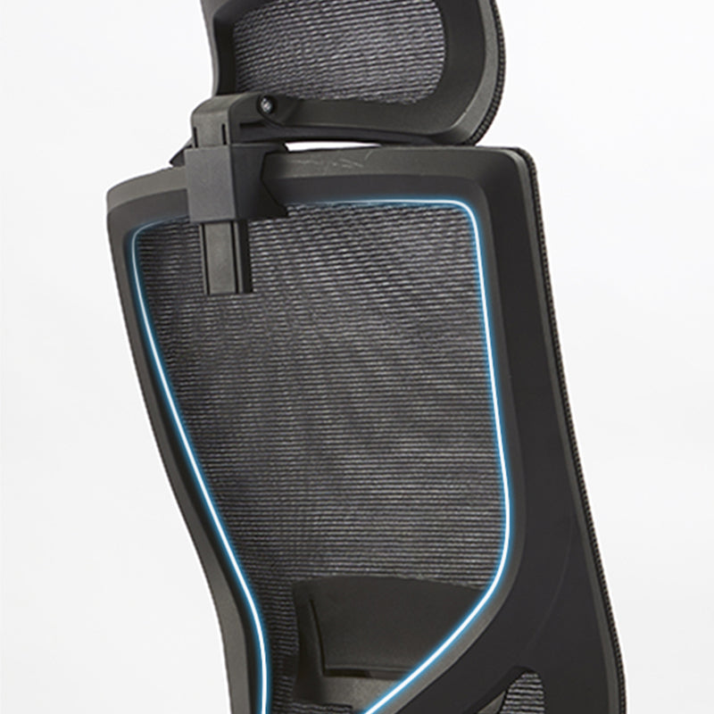 モダンオフィスチェア調整可能なシートの高さ固定腕チェア付き車輪付き