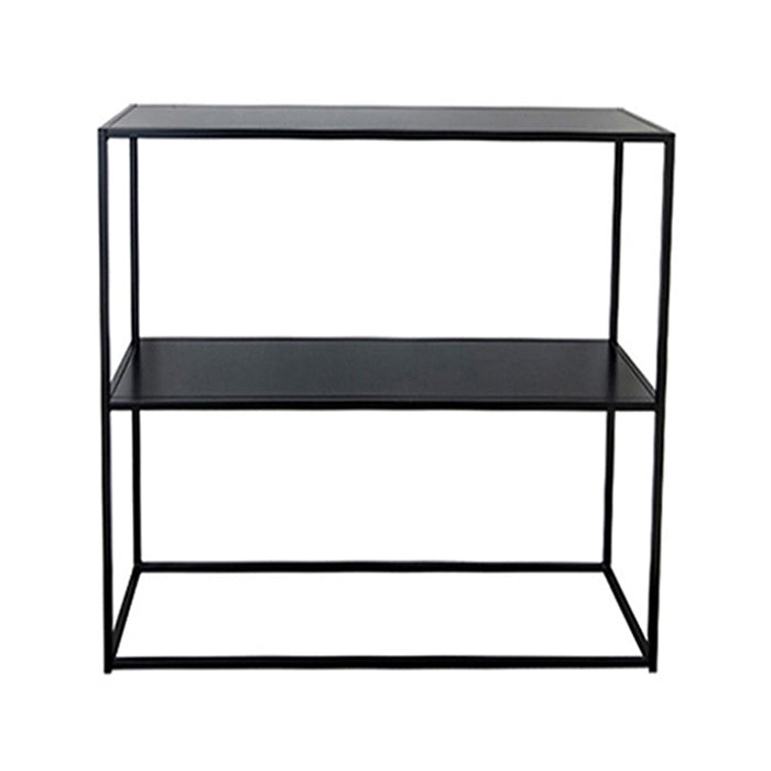 Contemporary Style Console Table Rectangle Metal Accent Table Black Clearhalo 'Console Tables' 'console_tables' 'Entry & Mudroom Furniture' 'furn' 'furn_console_tables' 'Furniture' 7296102