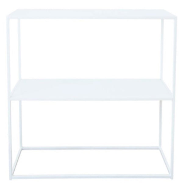 Contemporary Style Console Table Rectangle Metal Accent Table White Clearhalo 'Console Tables' 'console_tables' 'Entry & Mudroom Furniture' 'furn' 'furn_console_tables' 'Furniture' 7296103
