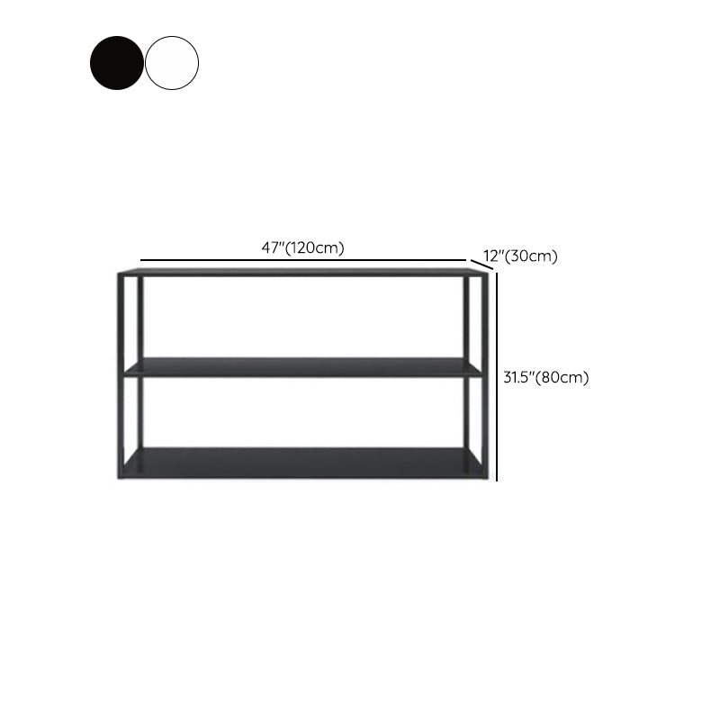 Contemporary Style Console Table Rectangle Metal Accent Table Clearhalo 'Console Tables' 'console_tables' 'Entry & Mudroom Furniture' 'furn' 'furn_console_tables' 'Furniture' 7296125
