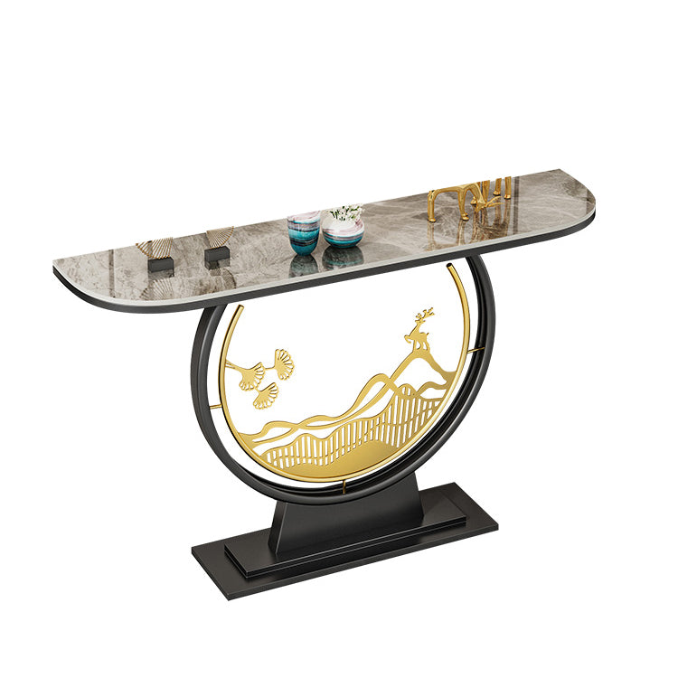 Tavolo accento console di ferro glam tavolo divano console in pietra per sala