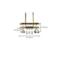 Hanging Wine Rack Holder Modern Stainless Steel Wine Rack in Gold Clearhalo 'furn' 'furn_wine_racks' 'Furniture' 'Kitchen & Dining Furniture' 'Wine Racks' 'wine_racks' 7296465