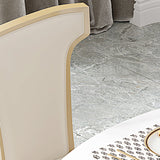 現代の1/2/5/7ピース家具丸い石のダイニングセットホワイト