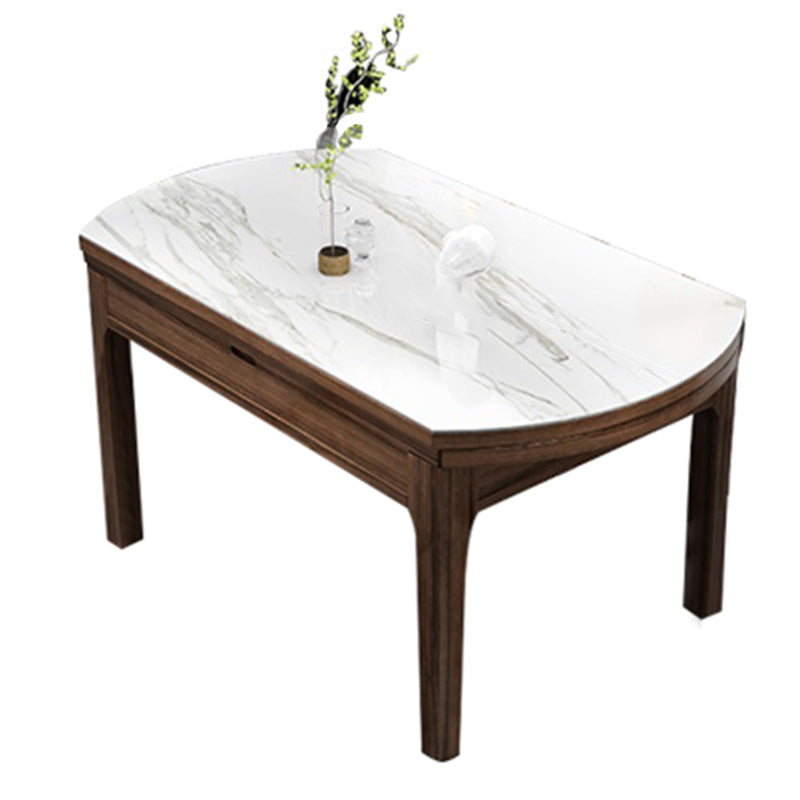 Contemporary 1/2/7 Pieces Furniture Round Stone Dining Set for Restaurant White 59"L x 59"W Clearhalo 'Dining Room Sets' 'Dining Tables & Seating' 'dining_room_set' 'furn' 'furn_dining_room_set' 'Furniture' 'Kitchen & Dining Furniture' 7296502