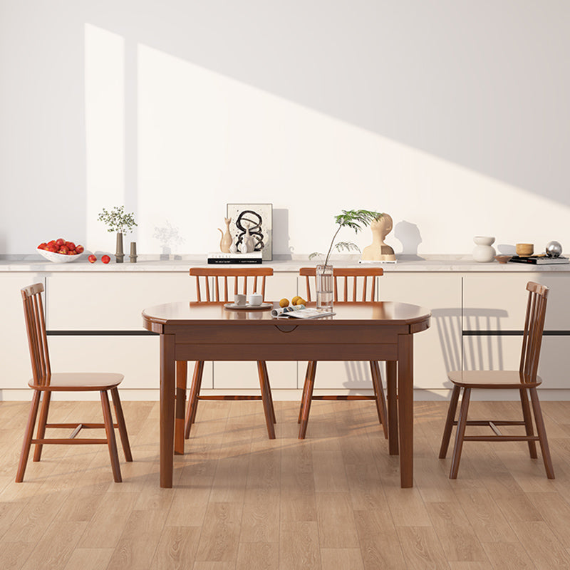 Set di tavoli da pranzo rotondo 1/2/5/7 con mobili da cucina a base di legno