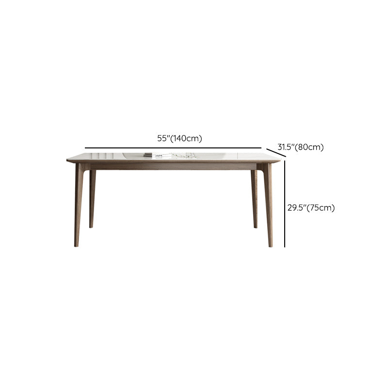 Contemporaneo 1/4/5/7 pezzi sala da pranzo set mobili rettangolo in pietra in bianco