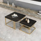 Square Coffee Table Slate Nesting Coffee Table Set with Storage Clearhalo 'Coffee & Accent Tables' 'Coffee Tables' 'coffee_tables' 'furn' 'furn_coffee_tables' 'Furniture' 'Living Room Furniture' 7296602