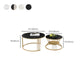 Slate Coffee Table Round Nesting Coffee Table Set for Living Room Clearhalo 'Coffee & Accent Tables' 'Coffee Tables' 'coffee_tables' 'furn' 'furn_coffee_tables' 'Furniture' 'Living Room Furniture' 7296680