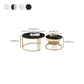 Slate Coffee Table Round Nesting Coffee Table Set for Living Room Clearhalo 'Coffee & Accent Tables' 'Coffee Tables' 'coffee_tables' 'furn' 'furn_coffee_tables' 'Furniture' 'Living Room Furniture' 7296684