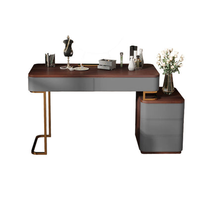 29,53 "altezza tavolo da trucco a 5 cassetti tavolo da toeletta in legno massiccio