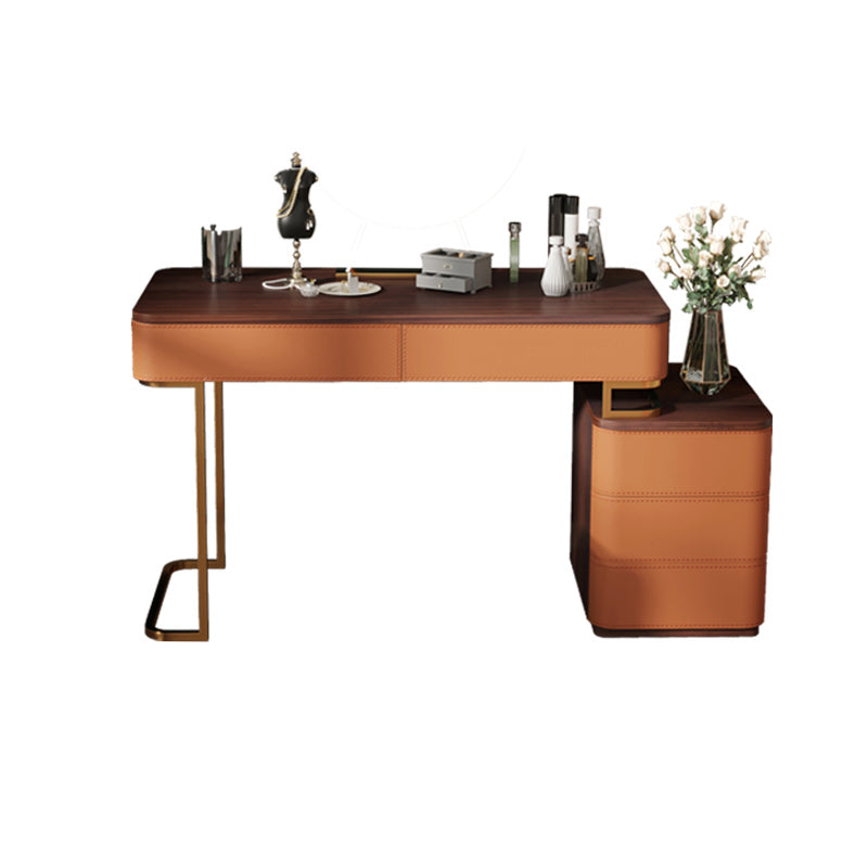 29,53 "altezza tavolo da trucco a 5 cassetti tavolo da toeletta in legno massiccio