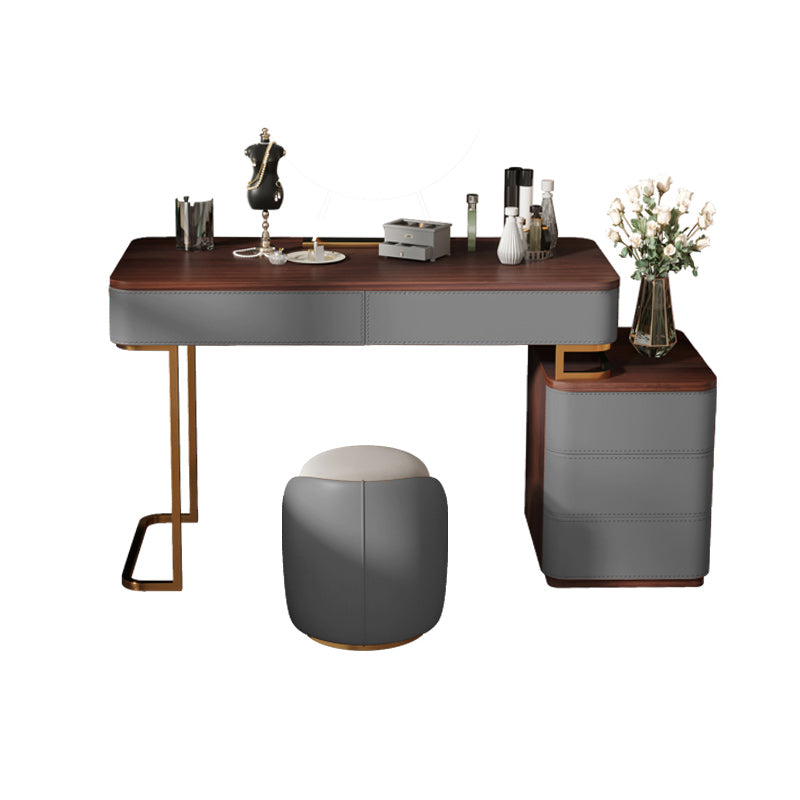 29,53 "altezza tavolo da trucco a 5 cassetti tavolo da toeletta in legno massiccio