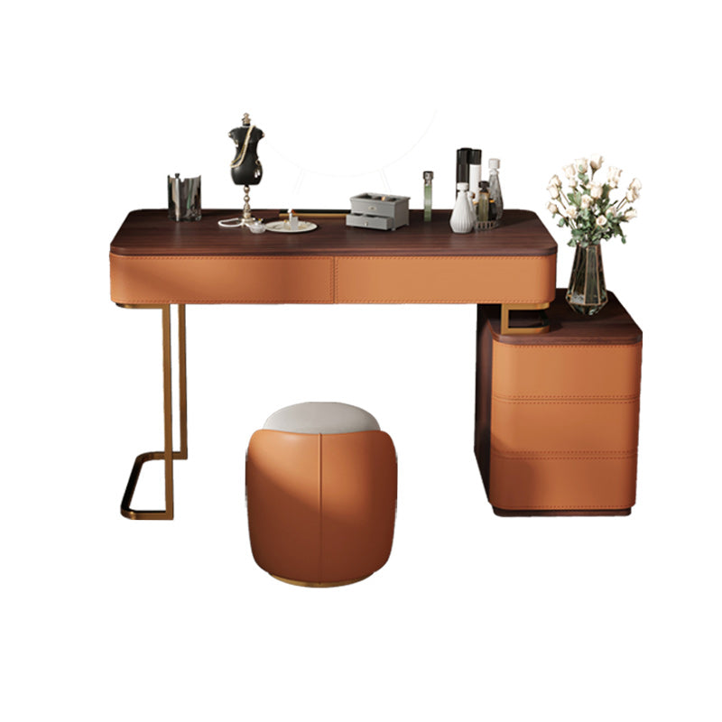 29,53 "altezza tavolo da trucco a 5 cassetti tavolo da toeletta in legno massiccio