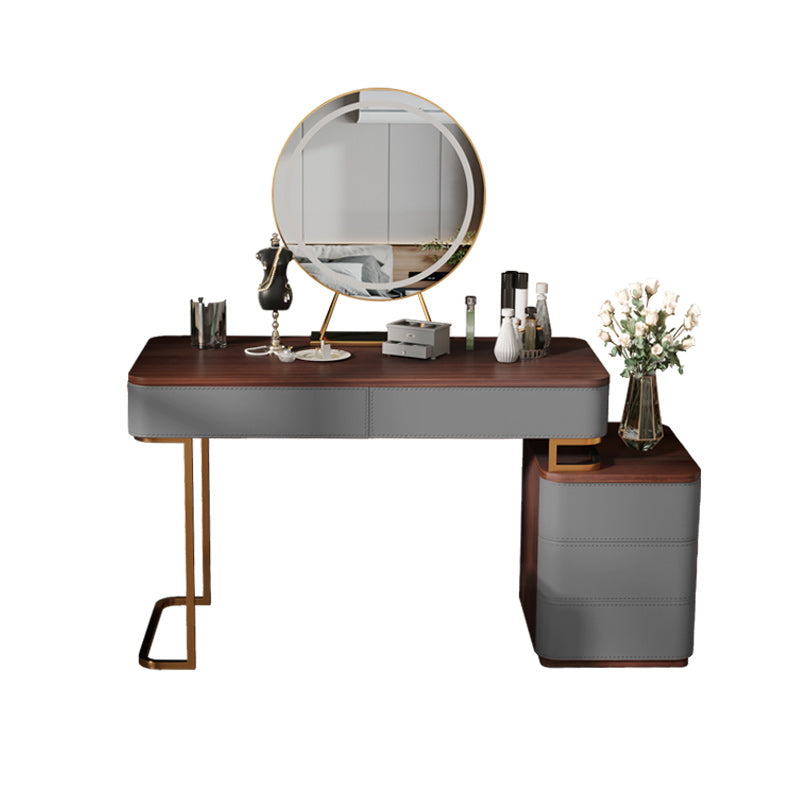 29,53 "altezza tavolo da trucco a 5 cassetti tavolo da toeletta in legno massiccio