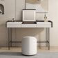 Flip-Top Make-up Vanity Wood Vanity Dressing Table with 2 Storage Drawers