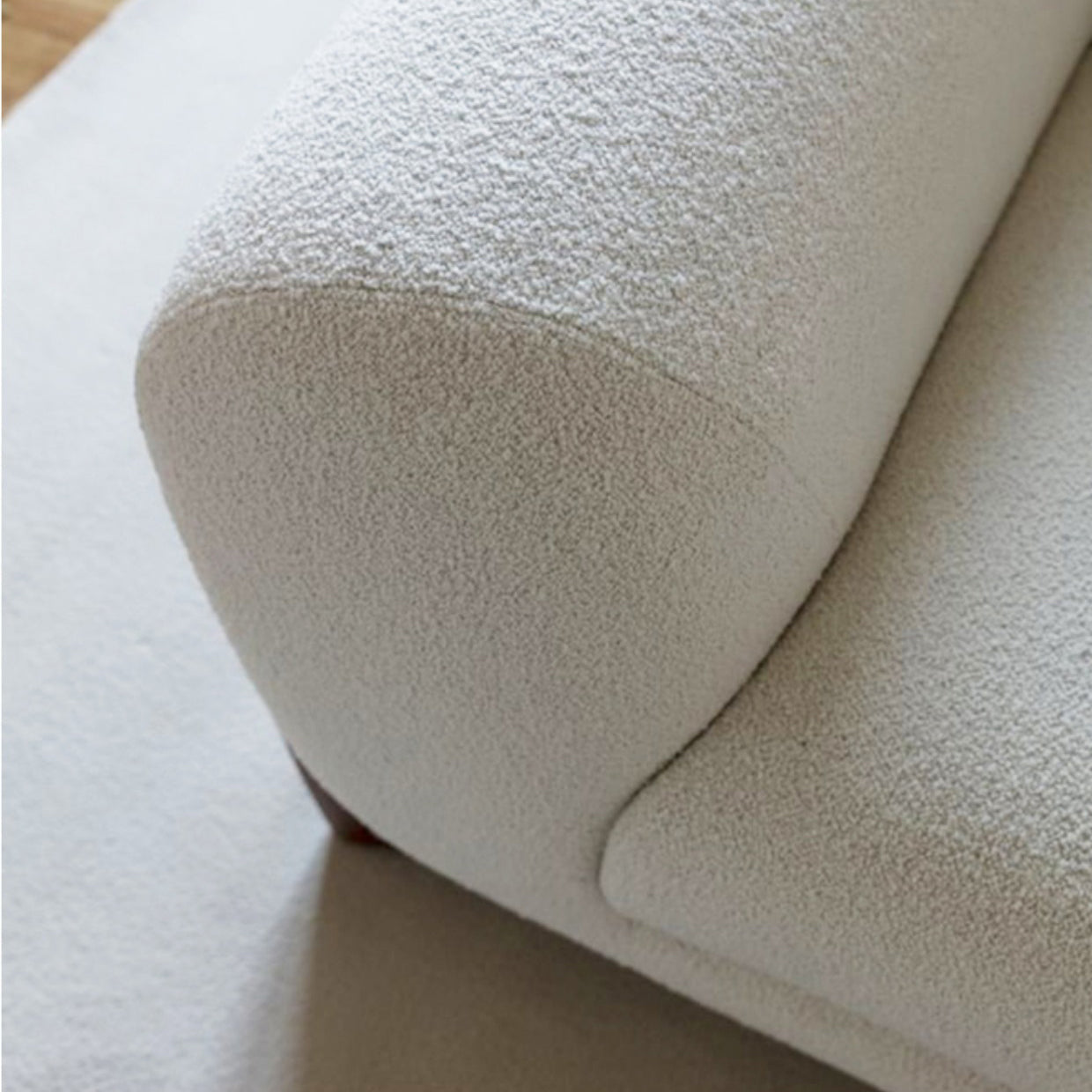 Stationary Sofa Apartment Square Arm Loveseat for Living Room