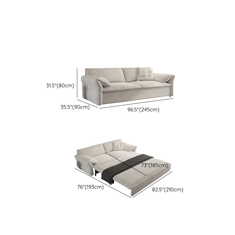 35 "divano scandinavo largo cuscino bianco futon incluso divano dormiente