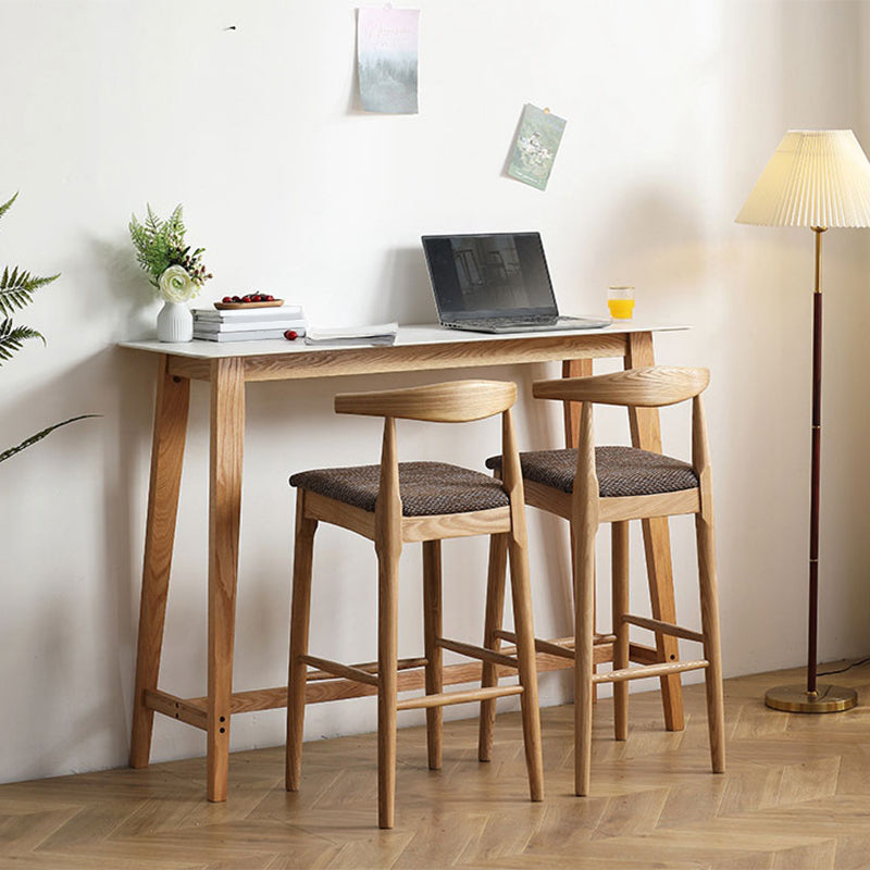 Juego de mesa rectangular para Bar y Pub, mesa de Bar y taburetes con marco de madera maciza, 1/3 Uds.