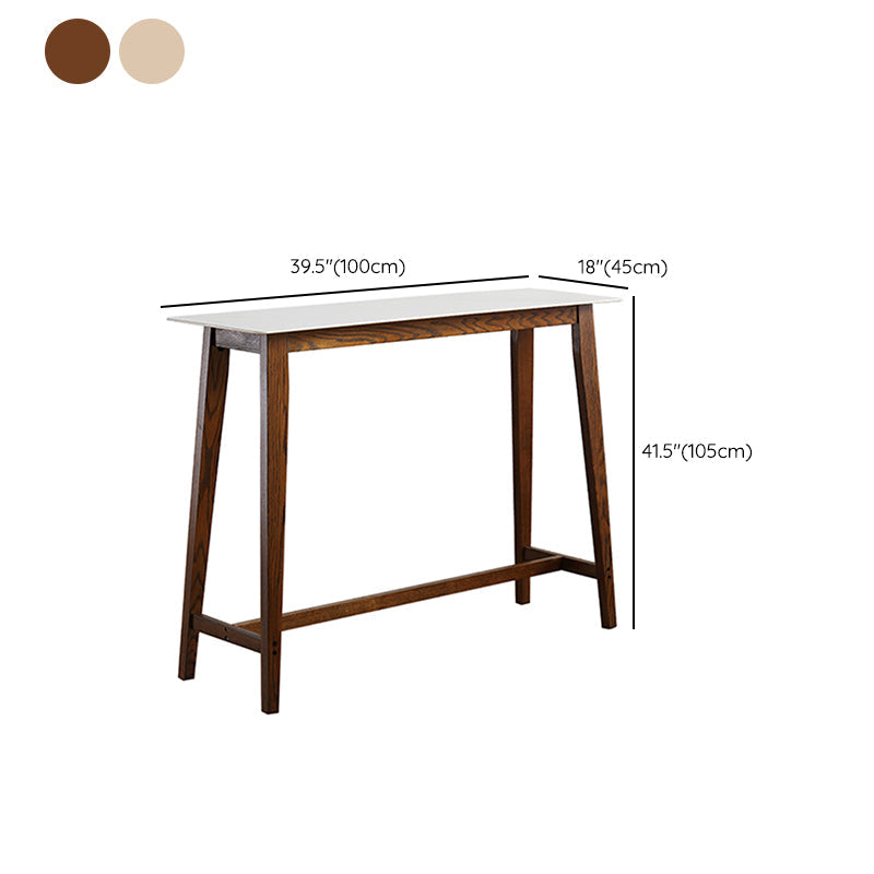 Juego de mesa rectangular para Bar y Pub, mesa de Bar y taburetes con marco de madera maciza, 1/3 Uds.