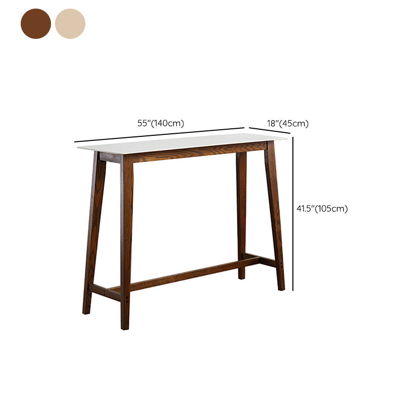 Juego de mesa rectangular para Bar y Pub, mesa de Bar y taburetes con marco de madera maciza, 1/3 Uds.